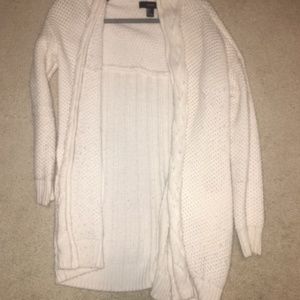 Cream colored forever 21 cardigan